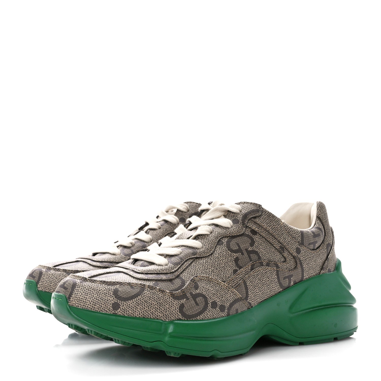 Gucci Sneakers  Rhyton Beige Ebony Gg Supreme Shoes