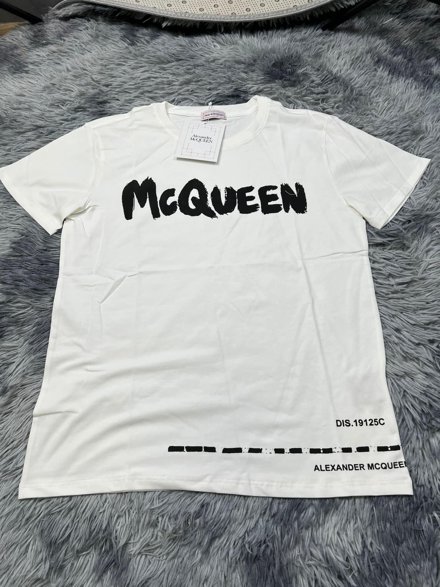 Alexander McQueen Alexander McQueen Logo Printed Crewneck T-Shirt