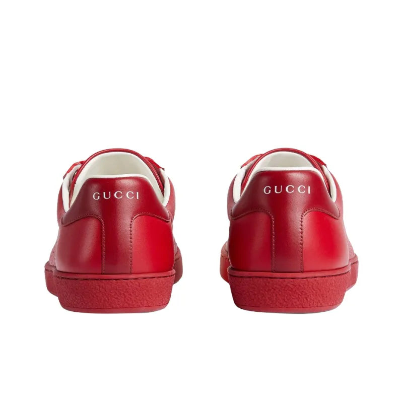 GUCCI Ace 'Interlocking G - Hibiscus Red'