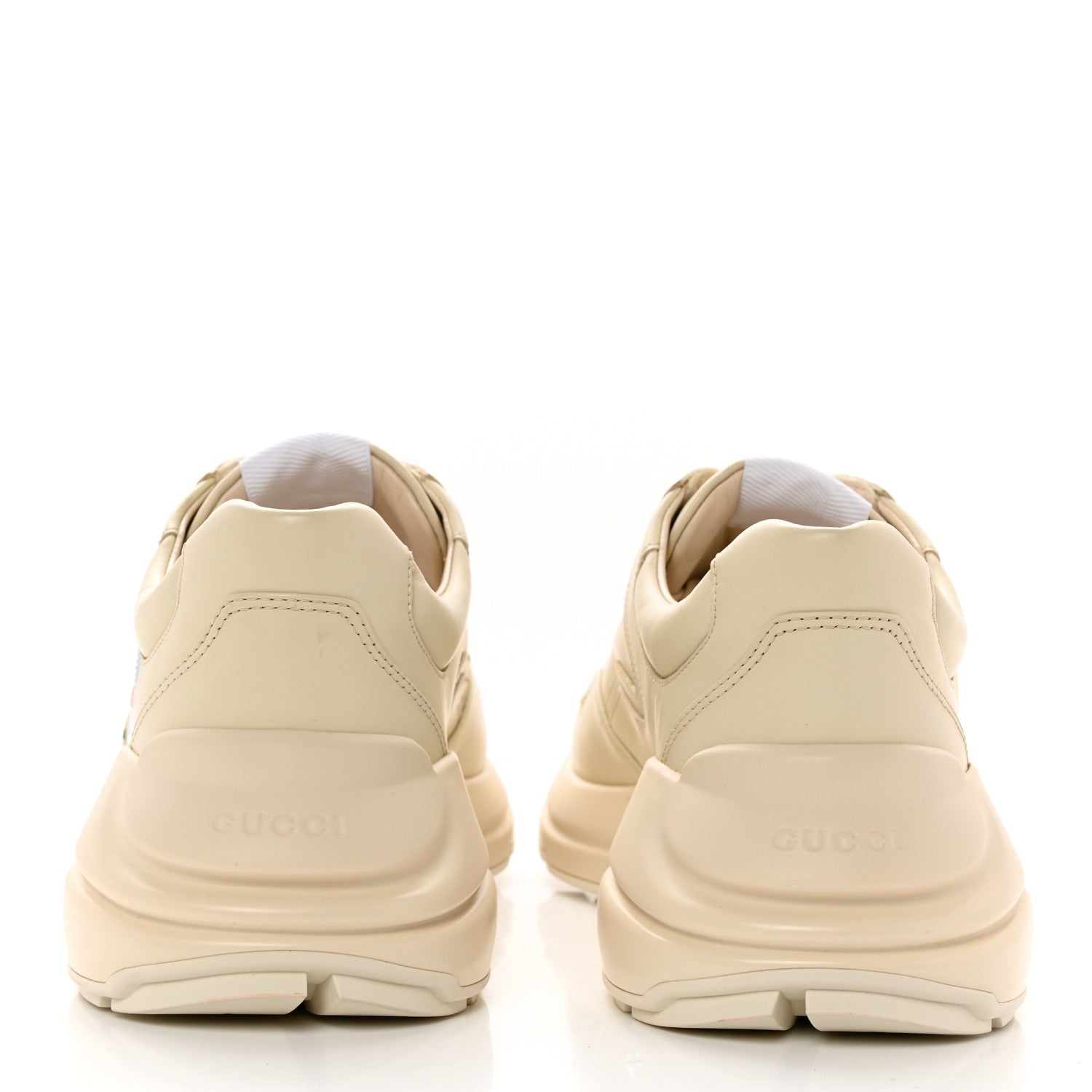 GUCCI RHYTON GUCCI LOGO LEATHER SNEAKER