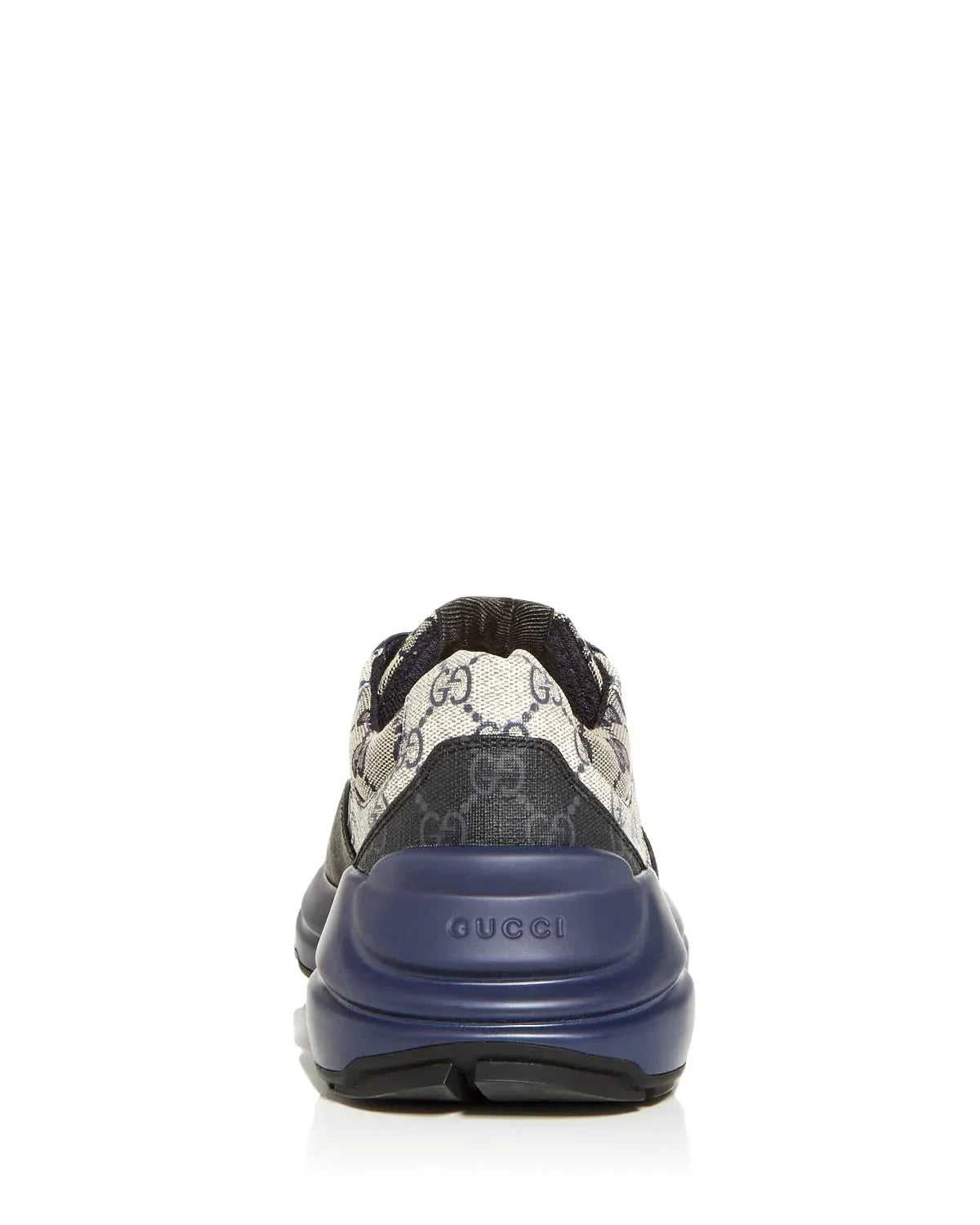GG Gucci Rhyton Monogram Logo Sneakers - Black Blue -